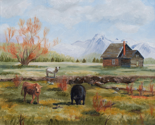 Illusions, contemporary oil painting by Elaine Davis